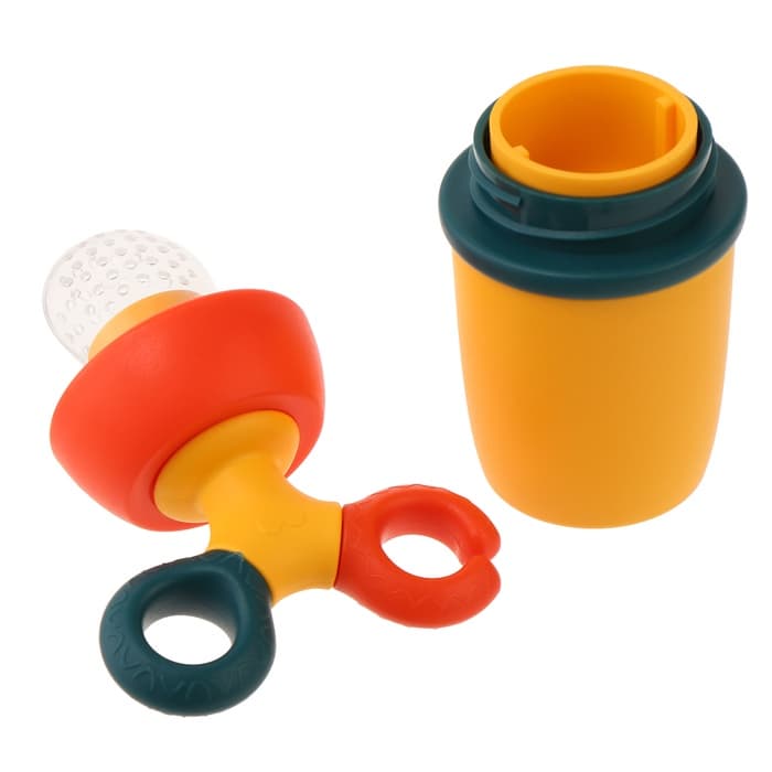 Ниблер для прикорма, от 5 мес., с силиконовой сеточкой, размер М, вращающийся поршень, МИКС