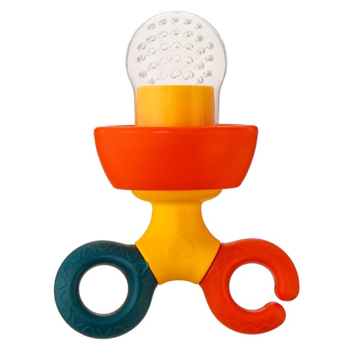 Ниблер для прикорма, от 5 мес., с силиконовой сеточкой, размер М, вращающийся поршень, МИКС