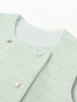 Жилетка для девочки, MINAKU :Party Dress, зелёная, рост 158 см