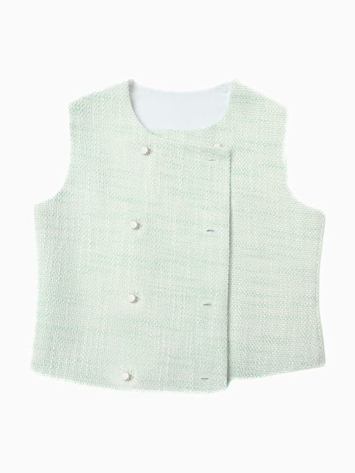 Жилетка для девочки, MINAKU :Party Dress, зелёная, рост 158 см