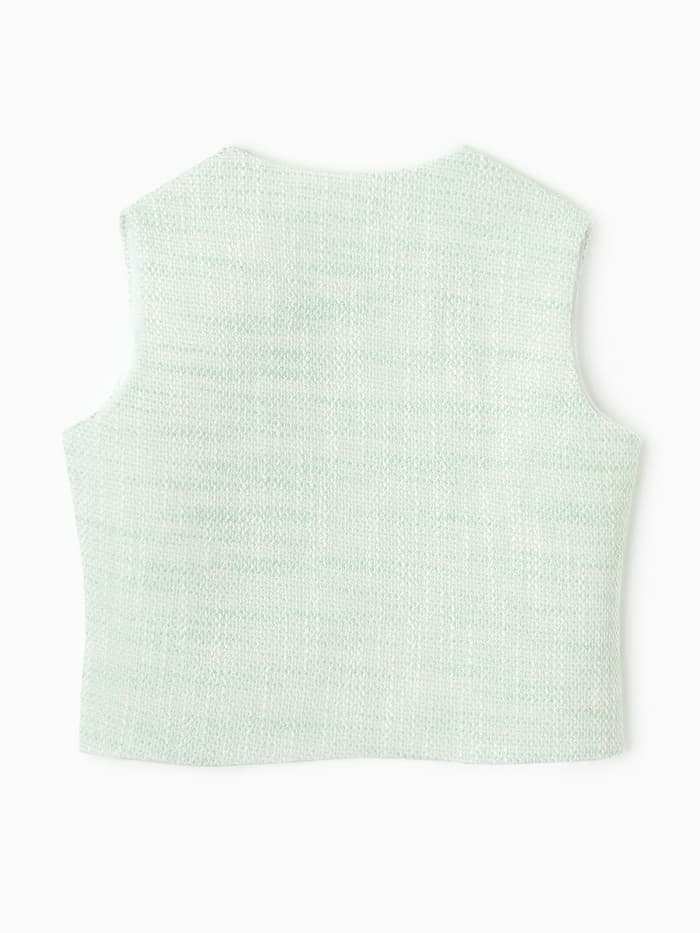 Жилетка для девочки, MINAKU :Party Dress, зелёная, рост 158 см