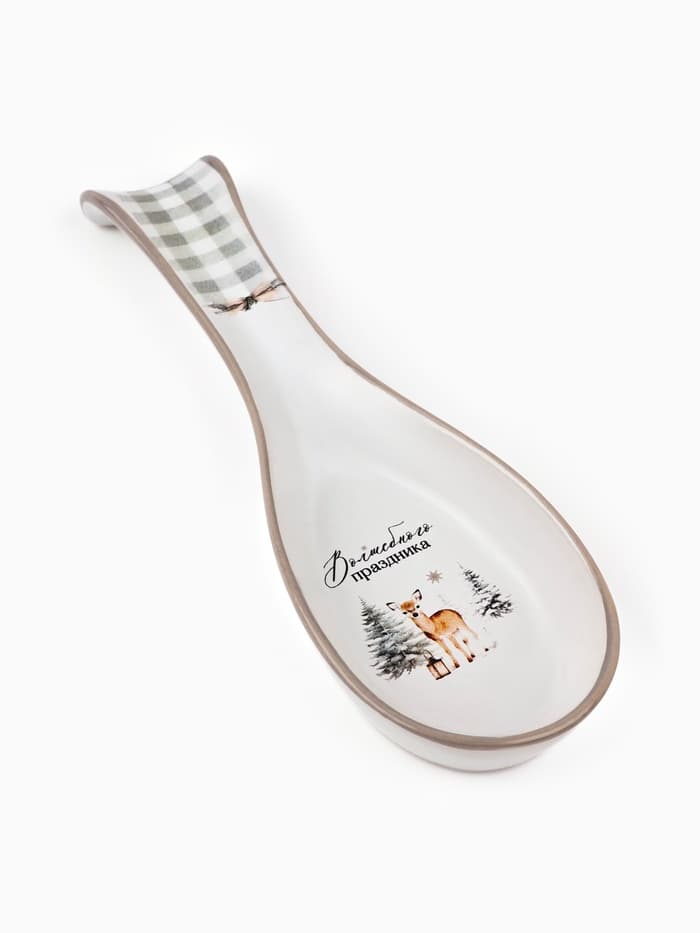 Подставка под ложку новогодняя «Волшебного праздника», 7×22.3 см, ручная работа