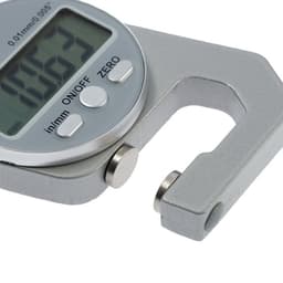 Толщиномер электронный ТУНДРА, металлический, диапазон 0-10 мм, точность 0.01 мм