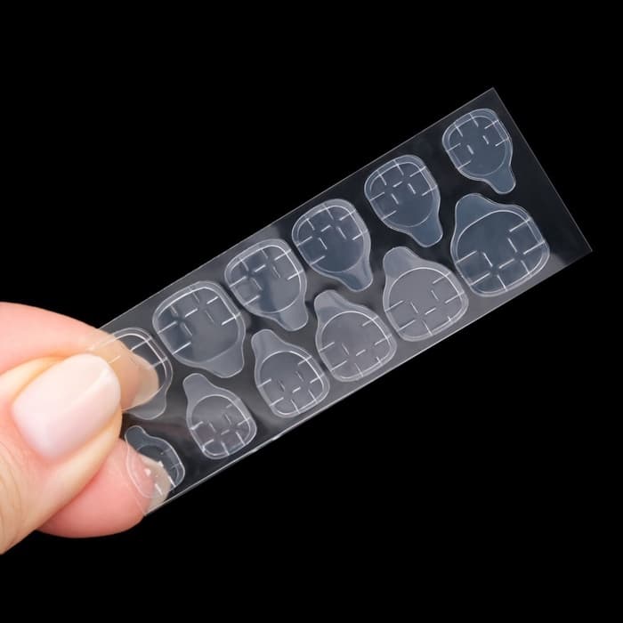 Накладные ногти «Леопард», 12 шт., с клеевыми пластинами, форма балерина, бежевые, чёрные