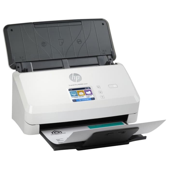 Сканер протяжный HP ScanJet Pro N4000 snw1, A4, белый/чёрный, модель 6FW08A