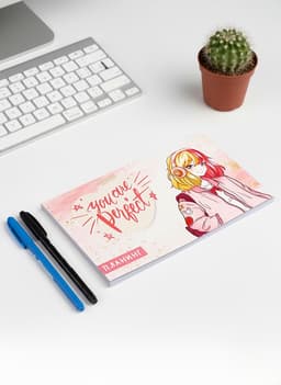 Планинг недатированный Calligrata. You are perfect, A6, 50 листов, на склейке, мягкая обложка