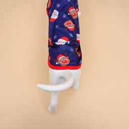 Майка для животных «Новогодняя ночь», размер L (ДС 35, ОШ 35, ОГ 45 см), синяя