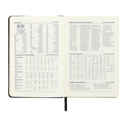 Ежедневник недатированный A5, 140 л, клетка, кожзам, на резинке, желтый срез, Черный