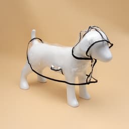 Дождевик для собак, размер 3XL, ДС 45, ОГ 56-62, ОШ 51 см, чёрный