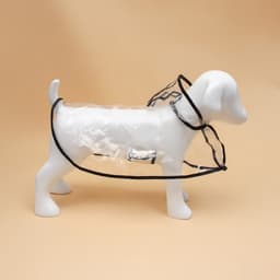 Дождевик для собак, размер 3XL, ДС 45, ОГ 56-62, ОШ 51 см, чёрный