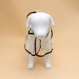 Дождевик для собак, размер 3XL, ДС 45, ОГ 56-62, ОШ 51 см, чёрный