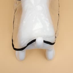 Дождевик для собак, размер 3XL, ДС 45, ОГ 56-62, ОШ 51 см, чёрный