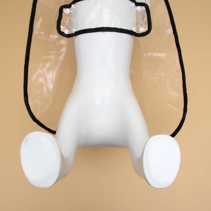 Дождевик для собак, размер 4XL, ДС 50, ОГ 60-66, ОШ 56 см, чёрный