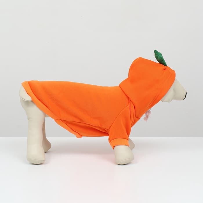 Толстовка «Любимая морковка», размер M, ДС 30, ОГ 44 см, оранжевая