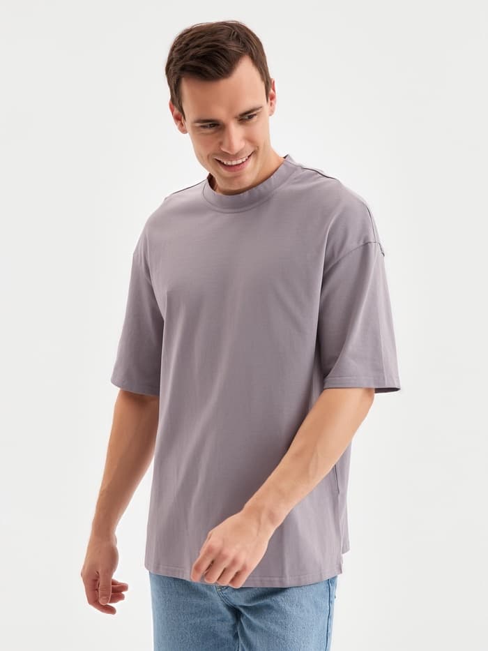 Футболка мужская MINAKU: Basic line MAN, размер 54, серая