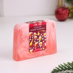 Набор 2 бомбочки «Миндаль, Горячий шоколад« и 2 мыла »Розовое шампанское, Яблоко в карамели»