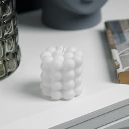 Светодиодная фигура «Свеча шарики» 5×5 см, от батареек AG13×3, свечение тёплое белое