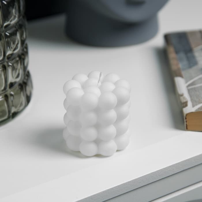 Светодиодная фигура «Свеча шарики» 5×5 см, от батареек AG13×3, свечение тёплое белое