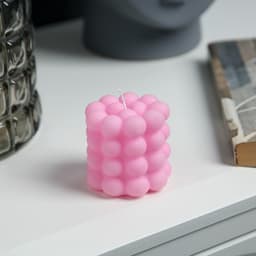 Светодиодная фигура «Свеча шарики» 5×5 см, от батареек AG13×3, свечение тёплое белое