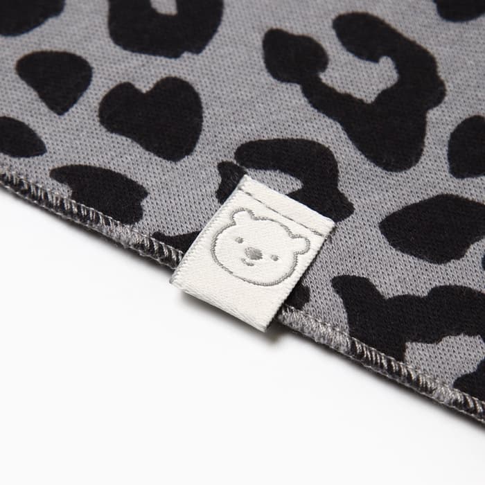 Слюнявчики детские на кнопках «Крошка Я» Trendy grey, набор 2 шт.