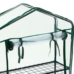 Парник-стеллаж, 3 полки, 110×22×65 см, металлический каркас d=12 мм, чехол плёнка 80 мкм, Greengo