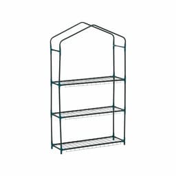 Парник-стеллаж, 3 полки, 110×22×65 см, металлический каркас d=12 мм, чехол плёнка 80 мкм, Greengo