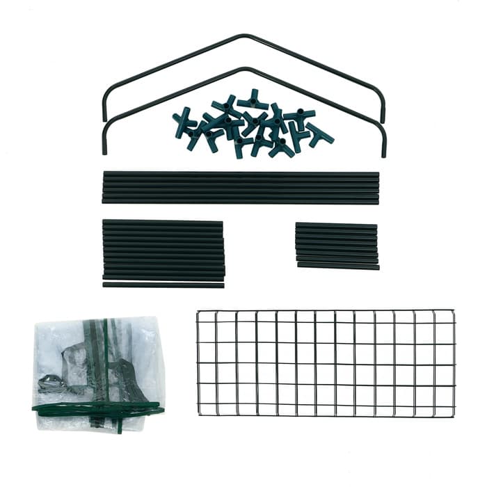 Парник-стеллаж, 3 полки, 110×22×65 см, металлический каркас d=12 мм, чехол плёнка 80 мкм, Greengo