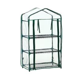 Парник-стеллаж, 3 полки, 110×40×65 см, металлический каркас d=16 мм, чехол плёнка 80 мкм, Greengo