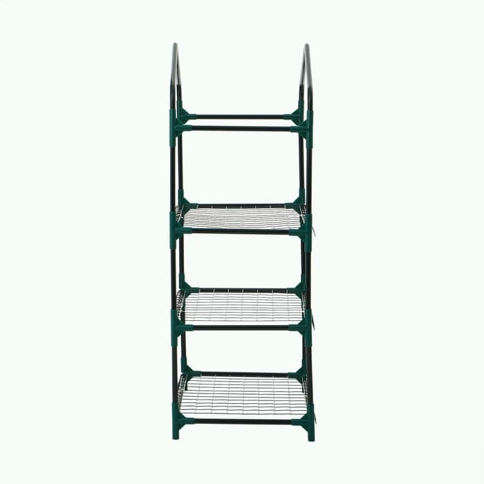 Парник-стеллаж, 3 полки, 110×40×65 см, металлический каркас d=16 мм, чехол плёнка 80 мкм, Greengo