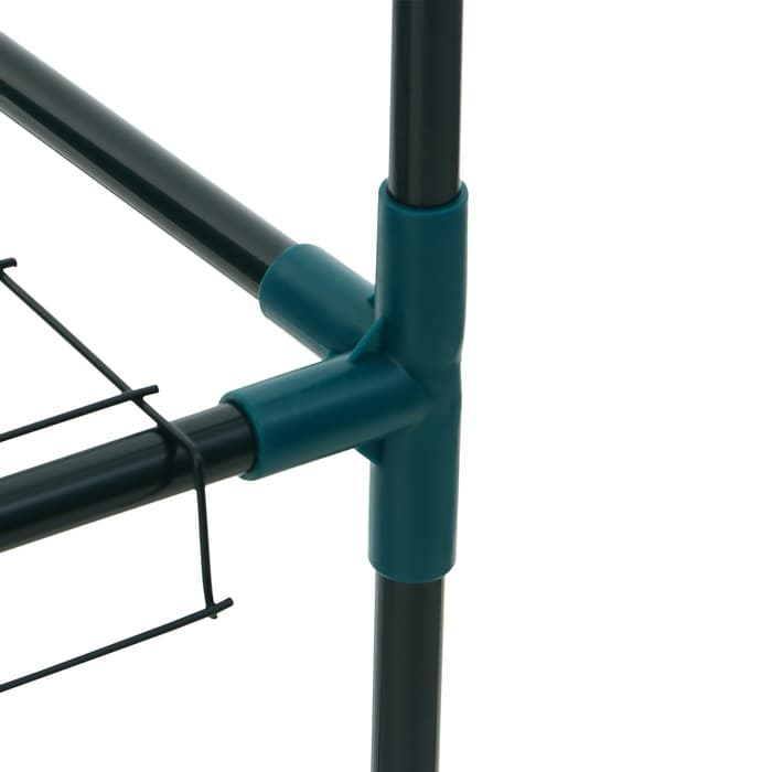 Парник-стеллаж, 3 полки, 110×40×65 см, металлический каркас d=16 мм, чехол плёнка 80 мкм, Greengo