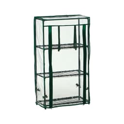 Парник-стеллаж, 3 полки, 80×24×46 см, металлический каркас d=12 мм, чехол плёнка 80 мкм, Greengo