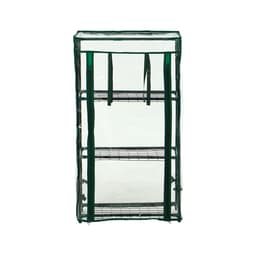 Парник-стеллаж, 3 полки, 80×24×46 см, металлический каркас d=12 мм, чехол плёнка 80 мкм, Greengo