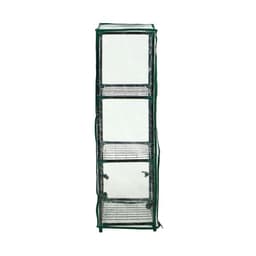 Парник-стеллаж, 3 полки, 80×24×46 см, металлический каркас d=12 мм, чехол плёнка 80 мкм, Greengo