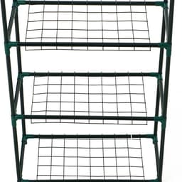 Парник-стеллаж, 3 полки, 80×24×46 см, металлический каркас d=12 мм, чехол плёнка 80 мкм, Greengo