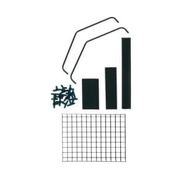 Стеллаж для рассады, 3 полки, 110×40×65 см, металлический каркас d=12 мм, без чехла, Greengo