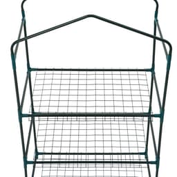 Стеллаж для рассады, 3 полки, 110×40×65 см, металлический каркас d=12 мм, без чехла, Greengo