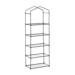 Стеллаж для рассады, 5 полок, 190×40×65 см, металлический каркас d=12 мм, без чехла, Greengo