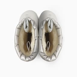 Сапоги детские из ЭВА с комбинированным верхом, жемчужные, размер 26