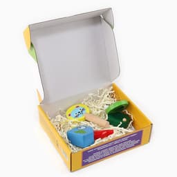 Подарочный набор музыкальных инструментов Лесная мастерская «Свистулька, кастаньета, колотушка»