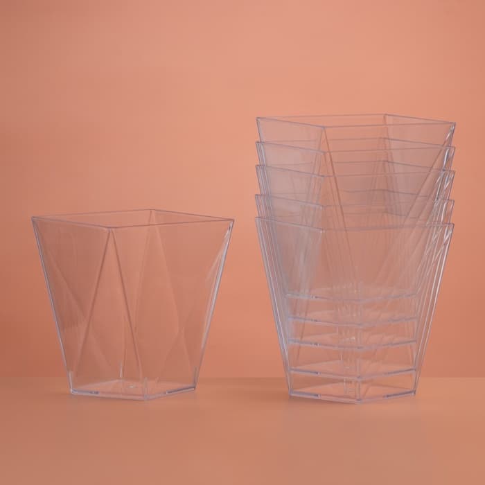 Форма одноразовая для фуршета «Рубин», 90 мл, пластик, прозрачная