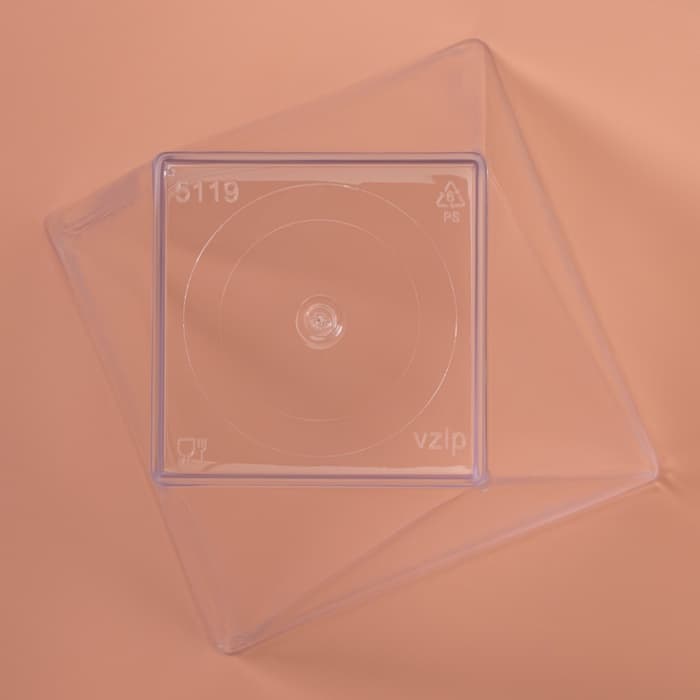 Форма одноразовая для фуршета «Рубин», 90 мл, пластик, прозрачная