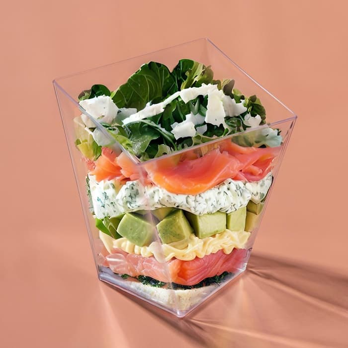 Форма одноразовая для фуршета «Рубин», 90 мл, пластик, прозрачная