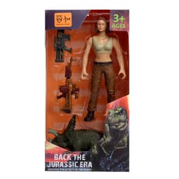 Набор фигурок «Юрский парк», 4 предмета в наборе, с динозавром, подвижные элементы, МИКС