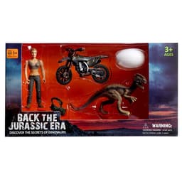 Набор фигурок «Прогулка с динозаврами», 5 предметов в наборе, с мотоциклом, подвижные элементы, МИКС