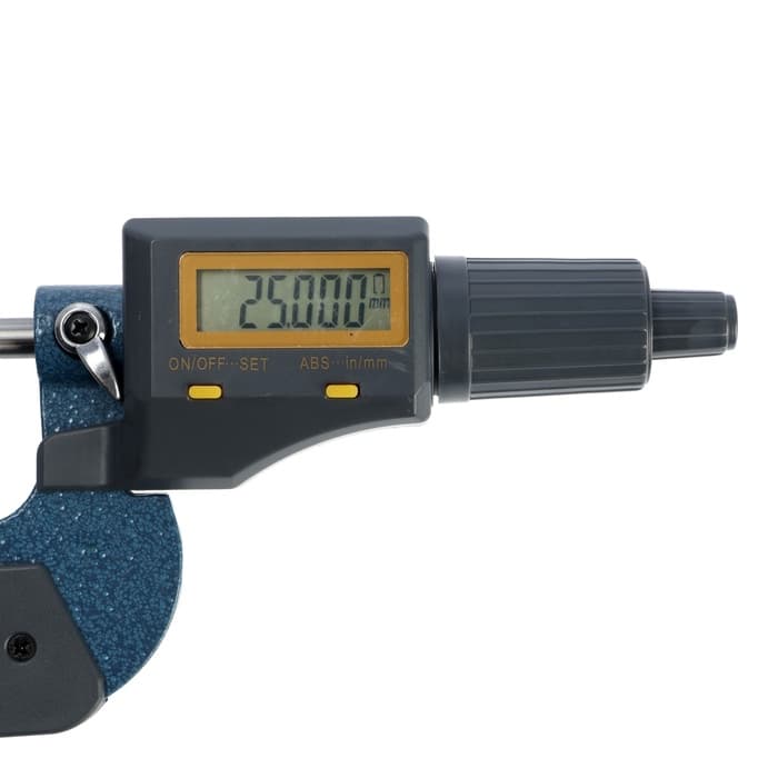 Микрометр электронный ТУНДРА, металлический, диапазон 25-50 мм, шаг измерения 0.001 мм