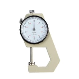 Толщиномер ТУНДРА, металлический, диапазон 0-20 мм, шаг измерения 0.001 мм