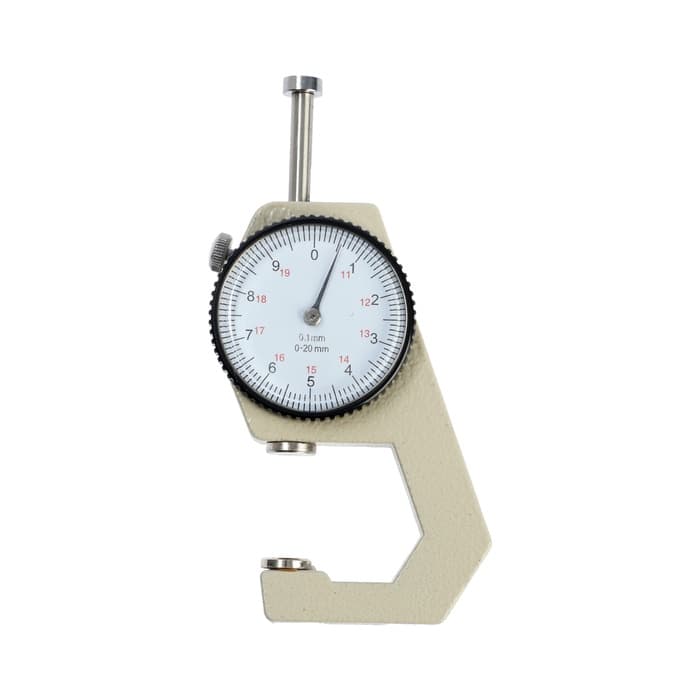 Толщиномер ТУНДРА, металлический, диапазон 0-20 мм, шаг измерения 0.001 мм