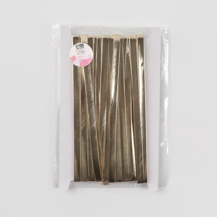 Косая бейка, кожзам, 8 мм, 10±1 м, бежевая