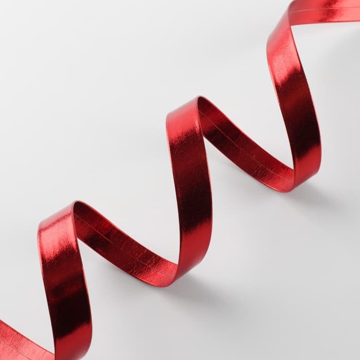 Косая бейка, кожзам, 15 мм, 10±1 м, красная