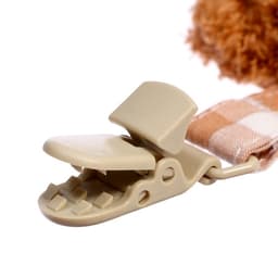 Пустышка с держателем «Мишка», набор в контейнере, коричневый